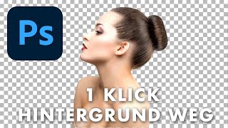 Hintergrund mit einem Klick entfernen  Adobe Photoshop CC Tutorial  Deutsch [upl. by Anisor]