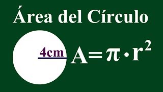 Cómo calcular el área del círculo [upl. by Arahk145]