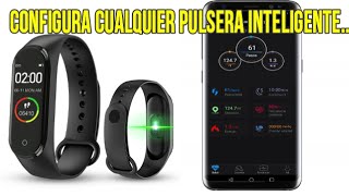 Conecta y configura cualquier pulsera inteligente Smartband con tu celular [upl. by Fechter]