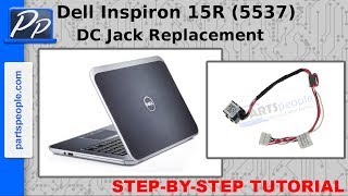 Dell Inspiron 15R 5537 DC Jack Video Tutorial Teardown [upl. by Wrennie]