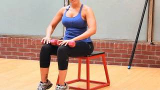 How to Do a Seated Calf Raise  Female Bodybuilding [upl. by Elvia]