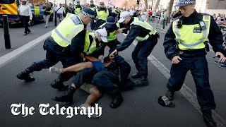 In full Protesters march in London following incident in Southport [upl. by Thrasher969]