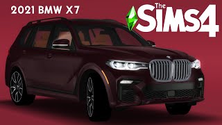 2021 BMW X7  The Sims 4 Realistic cars by Breeze Motors [upl. by Yerak]