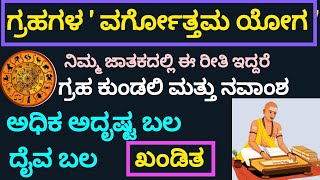 Graha vargottama yoga ಗ್ರಹಗಳ ವರ್ಘೋತ್ತಮ ಯೋಗ astrology numerology [upl. by Lidaa]