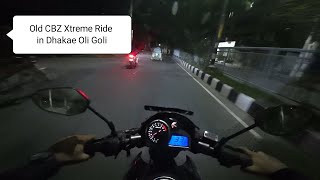 Old Cbz Xtreme Test Ride In Dhakar Oli Goli Night Ride  রাতের ঢাকা তে ঘুরাঘুরি। share support [upl. by Yrrem934]