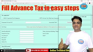 Advance Tax Pay Online Easy Steps  Assessment Year 2018  19  एडवांस टैक्स पेमेंट कैसे करे [upl. by Akisey]