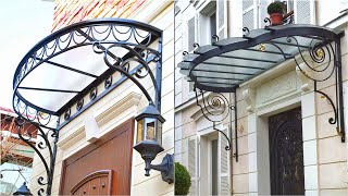 Metal Awning Design ideas for your front door amp window canopy ideas 2021 Wrought iron awning [upl. by Firman10]