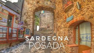 Uno dei borghi più belli e turistici della Sardegna Posada 4k [upl. by Aun]