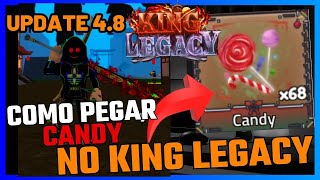 King Legacy  Atualização de Halloween Versão 48 Como conseguir doces [upl. by Delaryd]