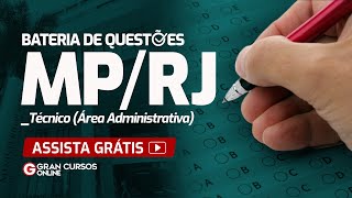 Concurso MPRJ  Técnico Direito Administrativo– Bateria de Questões FGV [upl. by Limber885]