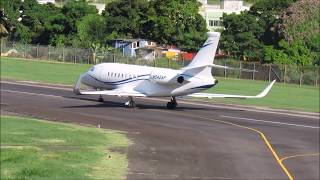 Dassault Falcon 2000 Departure  ET Joshua [upl. by Yssej]