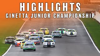 Michelin Ginetta Junior Championship  Donington Park  Race Highlights [upl. by Hgieloj]