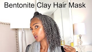 DIY Bentonite Clay Hair Mask to Clarify amp Define Curls  Low Porosity Natural Hair Tips [upl. by Theall768]