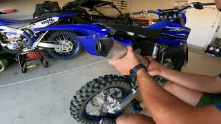 2021 YZ85 FMF Turbinecore 2 Install [upl. by Garett546]