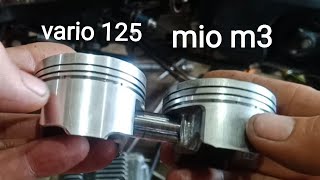 kolter bubut mio m3 mengunakan piston vario 125fi [upl. by Anali302]