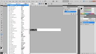 How to Change the Font in Photoshop CS6  Photoshop Basics [upl. by Rainer276]