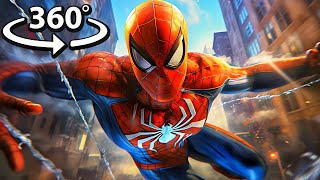 360° SPIDERMAN Virtual Reality Experience WEB SLINGING [upl. by Essy]