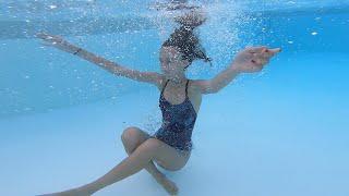 Carla Underwater  Excercising at the pool [upl. by Hammerskjold]