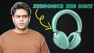 Zebronics Zeb Duke Wireless Headphones Review amp Unboxing Best Headphones Under 1200 [upl. by Atyekram]