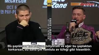 McGregor vs Khabib Basın Toplantısı TÜRKÇE [upl. by Einnaj]