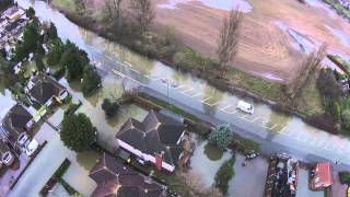 Staines flooding view from above [upl. by Garris405]