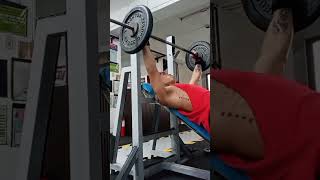 Inclined Barbell Bench Press for Upper ChestClavicular Head Pectoralis 🏋️‍♀️💪🦾 [upl. by Wohlert]