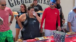 July 4th Hot Dog Eating Contest Safety Harbor Florida [upl. by Peih864]