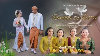 Boyong Manten RANGGA amp LISTRI  CS BINTANG BUDAYA  BG Sound  Tagung Gede 19Juni 2024 [upl. by Verneuil]