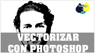 CONVERTIR IMAGEN EN VECTOR CON PHOTOSHOP [upl. by Asle]