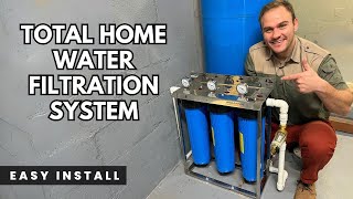 DIY Whole House Water Filter System Easy Step by Step Install [upl. by Petrie]