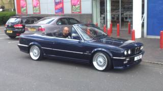 1989 bmw e30 325i convertible mtec 1 chrome [upl. by Althea]