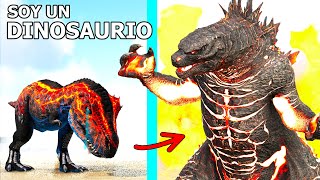 LA HISTORIA DEL PEQUEÑO DINOSAURIO REX BURNING GODZILLA Evoluciono en Kaiju ARK Soy un Dinosaurio [upl. by Zurc]