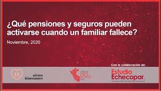 ¿Qué pensiones y seguros pueden activarse cuando un familiar fallece [upl. by Dinesh]