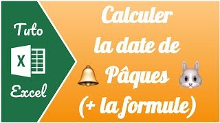 🐰 Comment calculer la date de Pâques sur Excel   la formule à recopier [upl. by Isolda501]