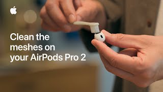 How to clean the meshes on your AirPods Pro 2  Apple Support [upl. by Alue]