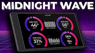 AIDA64 Sensor Panel MIDNIGHT WAVE Layout ORISHATECH [upl. by Ansilma]