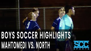 Highlights  Boys Soccer Mahtomedi vs North  October 4 2022 [upl. by Hannasus]