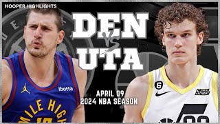 Denver Nuggets vs Utah Jazz Full Game Highlights  Apr 9  2024 NBA Season [upl. by Sillihp]