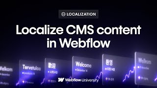 Localize CMS content in the Webflow Designer [upl. by Jewelle]