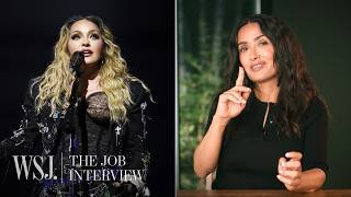 Salma Hayek Pinault on Idolizing Madonna Working with Samuel Jackson and More  The Job Interview [upl. by Esilec616]