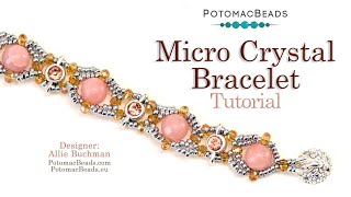 Micro Crystal Bracelet  DIY Jewelry Making Tutorial by PotomacBeads [upl. by Verina]