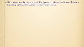 History of Christianity Arianism Part II [upl. by Wennerholn480]