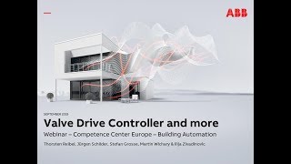 Webinar about Valve Drive Controller and more [upl. by Eldorado]