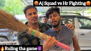 😤Aj squad vs HR fighting🤬￼ 🔥Ruling tha Game😈 Funny😂Contentillamamey Heartracerrc [upl. by Grindle]