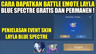 CARA DAPATKAN EMOTE AHAHA LAYLA BLUE SPECTRE SERVER INDONESIA  KODE REDEEM EMOTE LAYLA BLUE SPECTRE [upl. by Agosto]