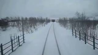 Nordlandsbanen from Fauske to Mo i Rana  March 2012 [upl. by Caundra920]