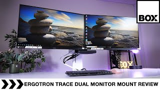 Ergotron TRACE Dual Monitor Mount Review [upl. by Aibsel]