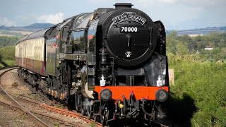 70000 Britannia Speeds Past Arundel On The Arun Valley Line For Chichester  8th September 2024 [upl. by Almat391]