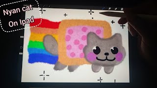 Drawing Nyan Cat with Procreate  Draw with me nyancat procreate drawing [upl. by Anton820]