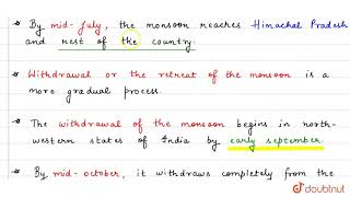 ONSET AND WITHDRAWAL OF MONSOON [upl. by Ociral392]